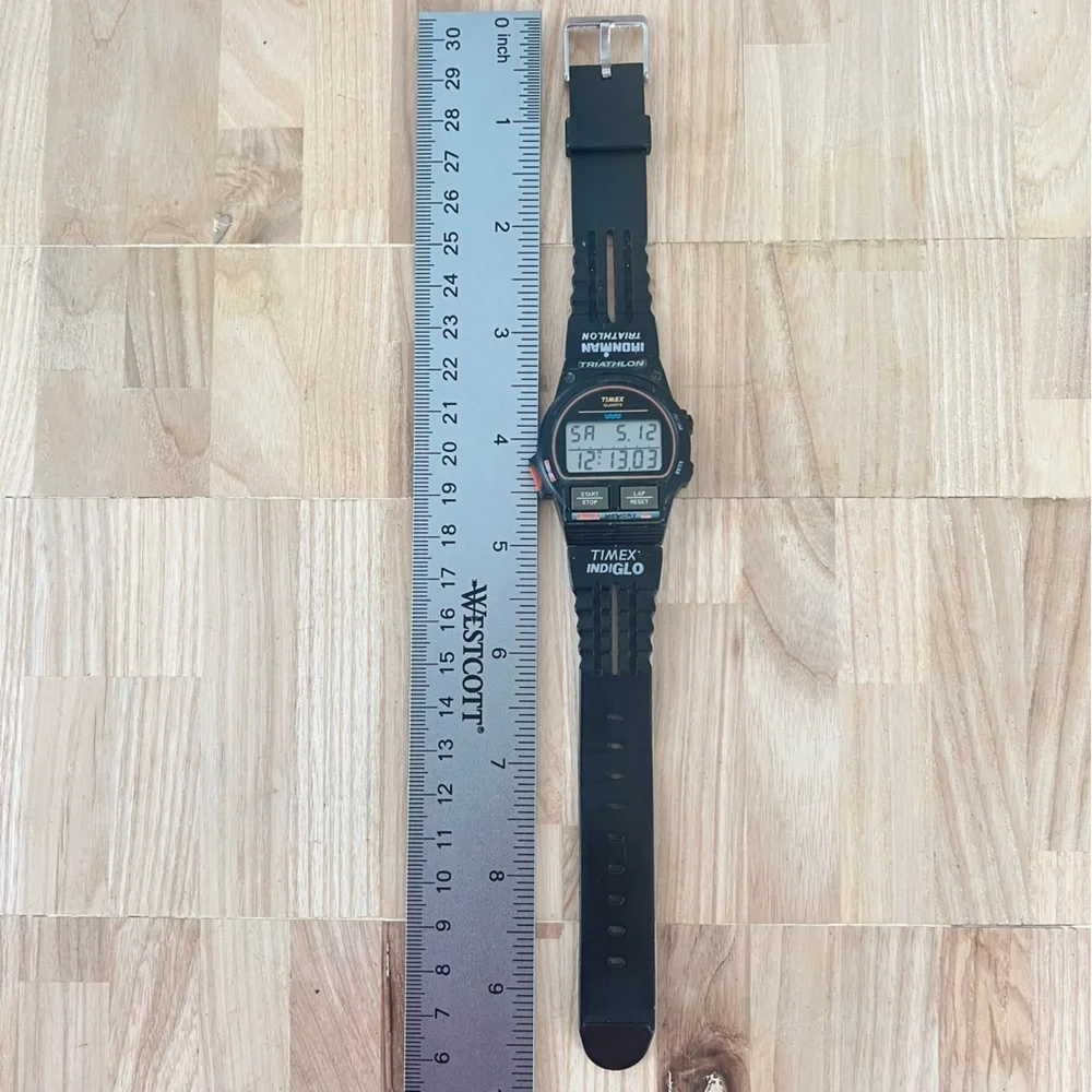 Vintage Timex Ironman triathlon 8 lap digital sports watch NEW BATTERY